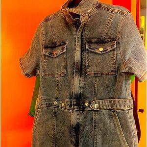 A brand new denim jumpsuit medium for women